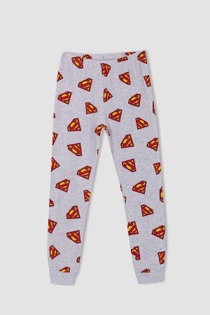DEFACTO Пижамный комплект с длинными рукавами и суперменом для мальчика