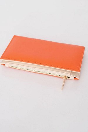 Оранжевый базовый кошелек