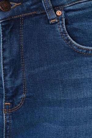 Джинсы скинни с высокой талией джинсового цвета