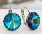 Серьги с кристаллами Swarovski