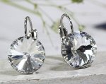 Серьги с кристаллами Swarovski