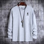 Лонгслив мужской, цвет серый