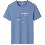 Футболка мужская, принт &quot;Forever Young&quot;, цвет синий