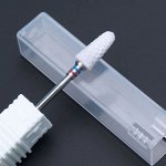 Керамическая фреза для снятия маникюра и педикюра &quot;M1&quot; синяя и красная насечки 1 шт.