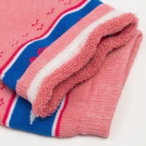 Носки женские махровые, цвет розовый, размер 23-25