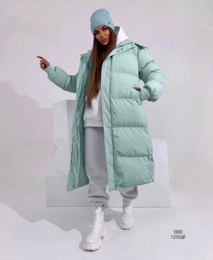 Куртка зимняя удлиненная женская