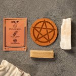 Набор благовоние &quot;Palo Santo. Пентаграмма&quot;, кристалл селенита, алтарь
