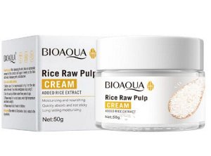 BIOAQUA RICE RAW PULP крем для лица с рисовым экстрактом, 50 г.