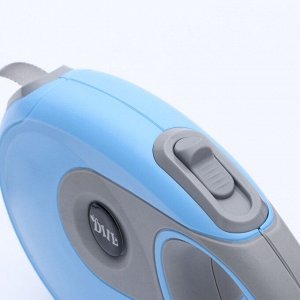 Рулетка DIIL, 8 м, до 50 кг, лента, прорезиненная ручка, голубая с серым