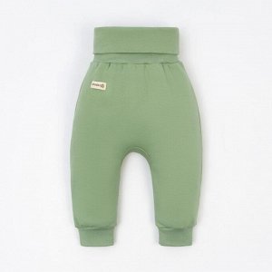 Ползунки-штанишки Крошка Я, BASIC LINE, рост, цвет зелёный