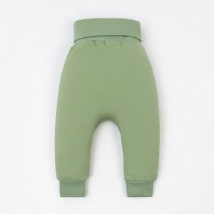 Ползунки-штанишки Крошка Я, BASIC LINE, рост, цвет зелёный