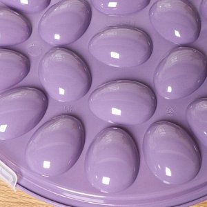 Контейнер для хранения яиц Доляна, 22 ячейки, 30?6 см, цвет МИКС