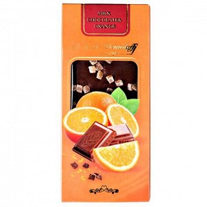 Шоколад A&amp;A Demidoff Молочный с апельсином 90 г