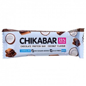 Батончик CHIKALAB глазированный CHIKABAR Coconut 60 г