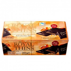 Конфеты ROYAL THINS Соленая карамель 200 г