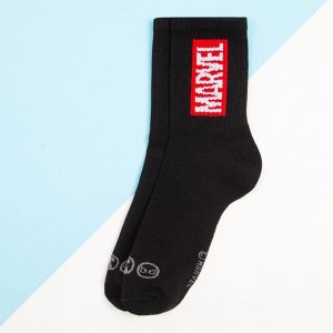 Носки "Марвел", Мстители, чёрный, 23-25 см