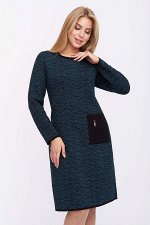 Платье С 1565/джинсовый микс