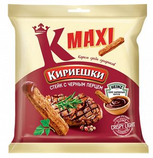 Сухарики Кириешки Maxi 60г Стейк + соус барбекю