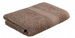 Полотенце махровое с бордюром коричнев. 70*140,  420гр/м2