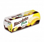 Печенье Biscolata Pia c лимонной начинкой покрытым шоколадом, 100 г