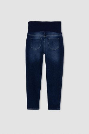 Прямые джинсы для беременных Boyfriend с гибкой талией