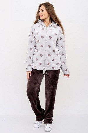 Костюм. Цвет: серый/коричневый