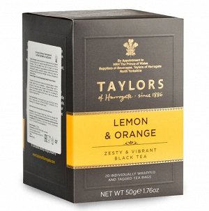 Чай Taylors of Harrogate пакетированный Lemon Orange С ароматом лимона и апельсина 20 пак