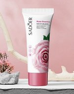 Очищающая пенка для умывания Sadoer с экстрактом розы, 100 гр