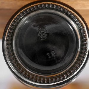 Бутыль для соусов и масла «Стиль», 250 мл, h=18,5 см, цвет чёрный