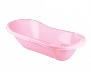 Ванна детская, 46 л, с клапаном для слива воды, пластик, светло - розовый