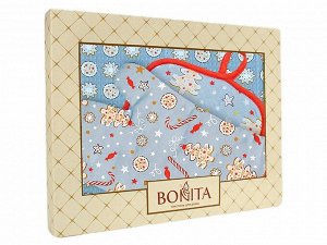 Подарочный набор Bonita, Имбирный пряник/Прихватка кухонная/Полотенце кухонное/Рукавица кухонная