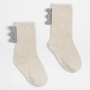 Носки детские махровые со стопперами MINAKU, цвет белый