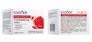 Антивозрастной увлажняющий крем для лица с экстрактом граната Sadoer Pomegranate Fresh Brightening Cream, 50 гр