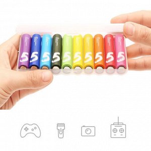 Батарейка Xiaomi Zi5 AA алкалиновая (щелочная), пальчиковая, 10шт