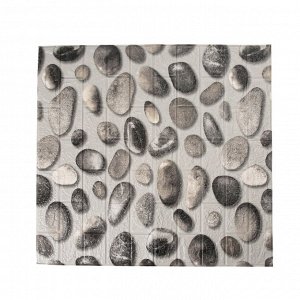 Самоклеющаяся панель для стен, водонепроницаемая, Серые камни,  70x77x0,4 см