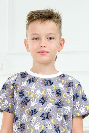 Пижама детская из футболки и брюк из кулирки Мишки