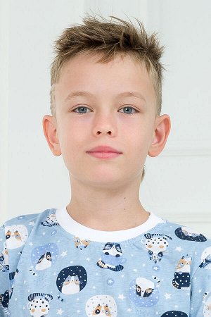 Пижама детская из футболки и брюк из кулирки Кошки