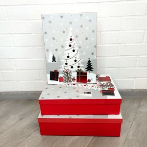 (БРАК) Коробка Новогодняя подарочная