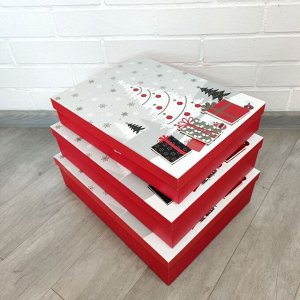 (БРАК) Коробка Новогодняя подарочная