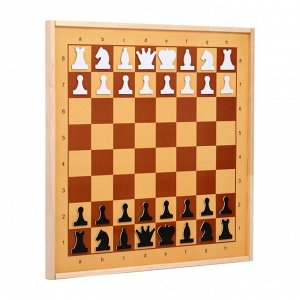 Демонстрационные шахматы магнитные (поле 61 х 61 см, фигуры полимер, король 6.3 см)