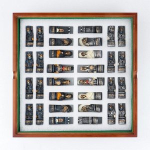 Шахматы деревянные подарочные сувенирные «Долина смерти», 36x36 см, король h=7.5 см, пешка h=6.5 с