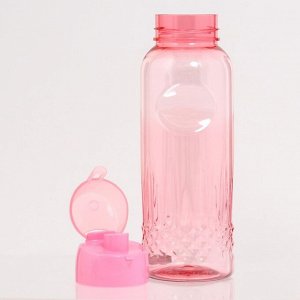 Бутылка для воды "Лазурь", 550 мл , 4.7 х 22.5 х 7 см , микс