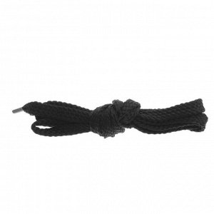 СИМА-ЛЕНД Шнурки для обуви, пара, плоские, 8 мм, 120 см, цвет чёрный