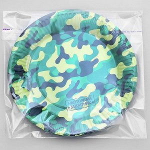 Тарелка бумажная «Военная»