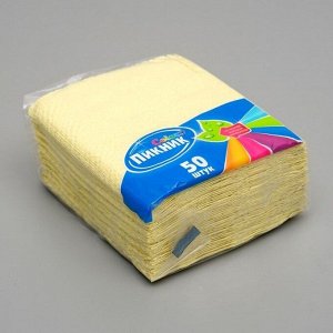 Салфетки бумажные "Пикник"/Однослойные цветные салфетки/Бумажные однослойные салфетки