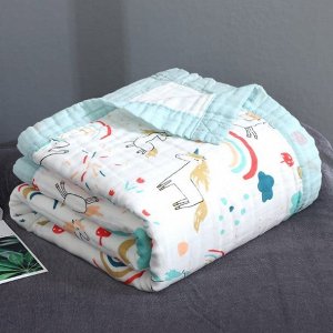 Муслиновое полотенце - одеяло для малышей - 6 слоев