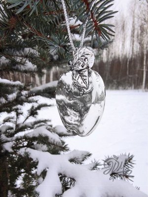 Елочная игрушка "Яблоко"