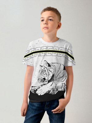 Яркая футболка из хлопка с тематическим принтом