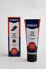 DIWAX Крем для обуви в тубе с губкой ТЕМНО-КОРИЧНЕВЫЙ 75мл x