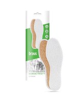 BRAUS Стельки KOREK FROTTE (махровая хлопковая ткань&quot;Фротте&quot;+ натуральная пробка)  БЕЗРАЗМЕРНЫЕ